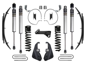 icon 2023 ford f-250/f-350 super duty 4wd diesel, 4.5" lift, stage 1 suspension system w/ expansion packs k64541l - image