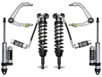 icon 2019-2023 gm 1500, 1.5-3.5" lift, stage 3 suspension system, billet uca k73063 - image