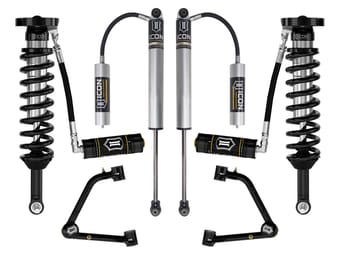 icon 2023-2024 chevrolet colorado wt, lt, & z71, 1.75-2.5" lift, stage 3 suspension system w/ tubular upper control arms k73093t - image