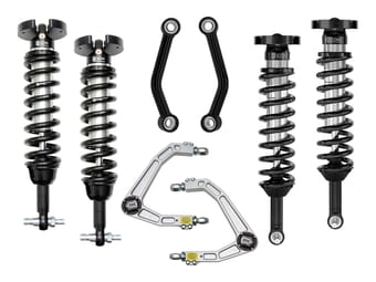 icon 2021-2023 chevrolet tahoe & suburban/2021-2023 gmc yukon & yukon xl, 2.5-3.25" lift, stage 2 suspension system, billet uca k73102 - image