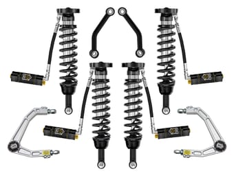icon 2021-2023 chevrolet tahoe & suburban/2021-2023 gmc yukon & yukon xl, 2.5-3.25" lift, stage 4 suspension system, billet uca k73104 - image