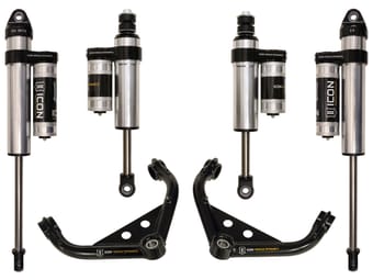 icon 01-10 gm 2500hd/3500 0-2" stage 3 suspension system k77102 - image