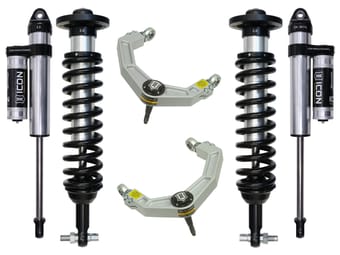 icon 2015-2020 ford f150 2wd 0-3" stage 3 suspension system w billet uca k93093 - image