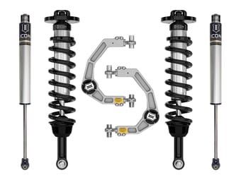 icon 2021-2024 ford f-150 4wd, 2.75-3.5" lift, stage 1 suspension system, billet k93131 - image