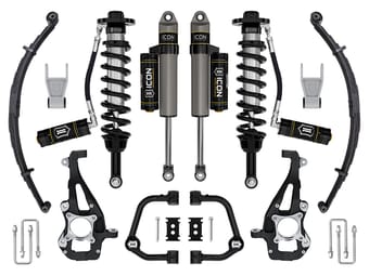 icon 2021-2024 ford f-150 4wd, 3.5-4.5" lift, stage 3 suspension system, tubular, w/ leaf packs k93143tl - image