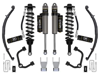 icon 2021-2024 ford f-150 tremor, 2.5-3" lift, stage 3 suspension system, tubular, w/ leaf packs k93163tl - image