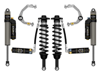 icon 2021-2024 ford f-150 tremor, 2.5-3" lift, stage 4 suspension system, billet, cdxs k93164d - image