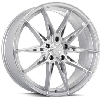 20x8.5 katana racing kr10 gloss silver machined 5x100 40mm - image