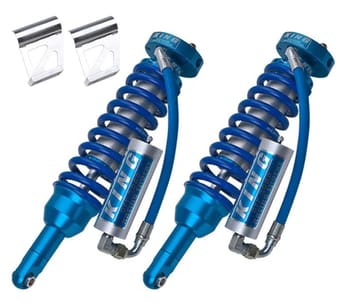 king shocks 10-14 toyota fj front 2.5 dia coilover remote reservoir shock w/adjuster (pair) 25001-133a-ext - image