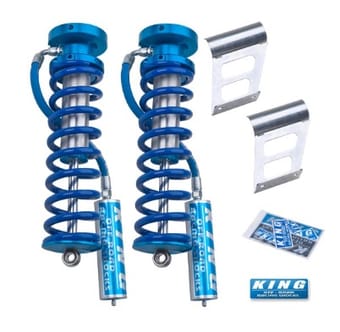king shocks 2005+ ford f-250/f-350 4wd front 2.5 dia remote reservoir coilover conversion (pair) 25001-146 - image