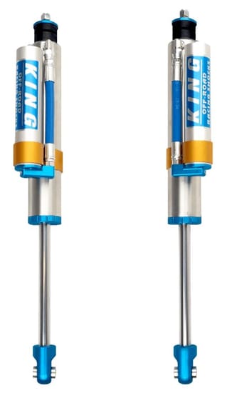 king shocks 2019+ ram 1500 4wd rear 2.5 dia piggy hose reservoir shock (pair) 25001-210 - image