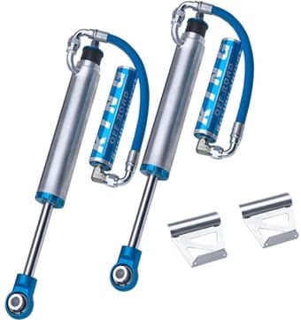king shocks 90-12 mercedes-benz g-class front 2.5 dia remote res shock w/adjuster (pair) 25001-300a - image