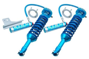 king shocks 15-20 ford f150 4wd front 2.5 dia remote reservoir coilover w/adjuster (pair) 25001-367a - image