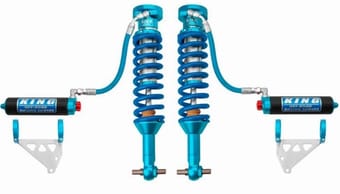 king shocks 2021 ford bronco front 2.5 dia remote reservoir shock w/adjuster (pair) 25001-392a - image