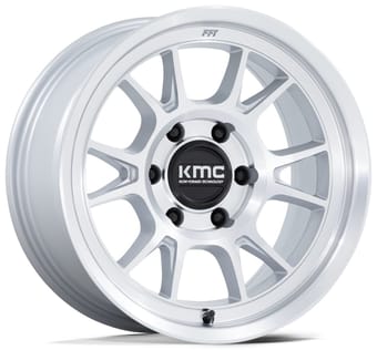 KMC KM729 Range Gloss Silver Machined
