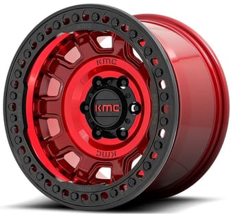 KMC KM236 Tank Beadlock Candy Red