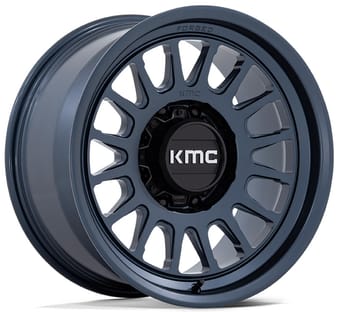 (clearance - no returns) 18x9 kmc km452 impact forged monoblock metallic blue 8x170 -12mm - image