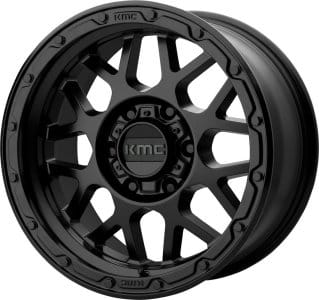 (clearance - no returns) 20x9 kmc km535 grenade matte black 6x4.5/114.3 18mm - image