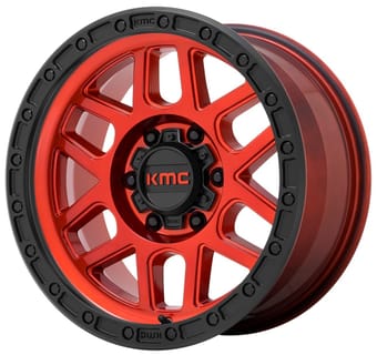 KMC KM544 Mesa Candy Red w/ Black Ring