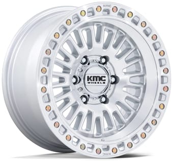 17x8.5 kmc km554 aztec gloss silver machined 5x127/5 0mm - image