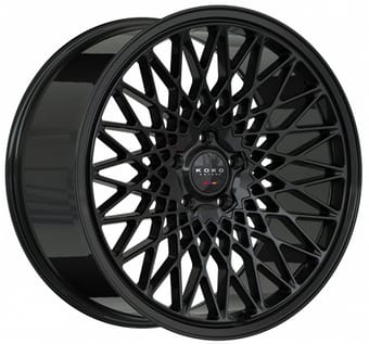 22x11 koko kuture classica gloss black (flow formed) 5x130 52mm - image