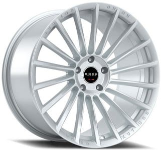 28x10 koko kuture urfa gloss silver 6x5.5/139.7 18mm - image