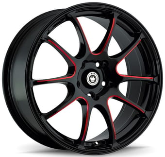 Konig Illusion Gloss Black w/ Ball Cut Red