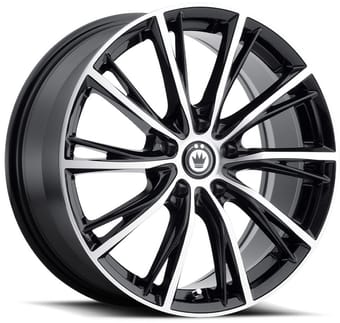 Konig Impression Gloss Black Machined Face