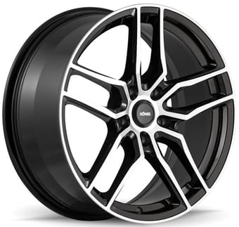 Konig Intention Gloss Black Machined Face
