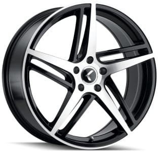 20x8.5 kraze kr195 milano gloss black machined face 5x4.25/108 38mm - image
