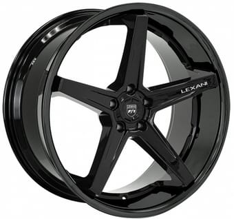 (clearance - no returns) 20x10.5 lexani savage gloss black (custom) - image