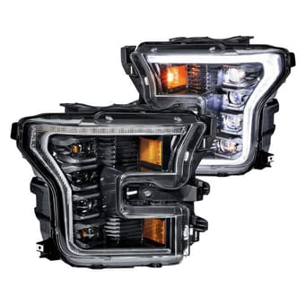 morimoto xb led headlights: ford f150 (15-17) (pair / asm / white drl) (gen 2) lf502.2-asm - image