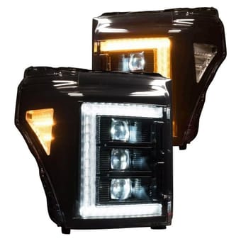 morimoto xb led headlights: ford super duty (11-16) (pair / asm) lf505-asm - image
