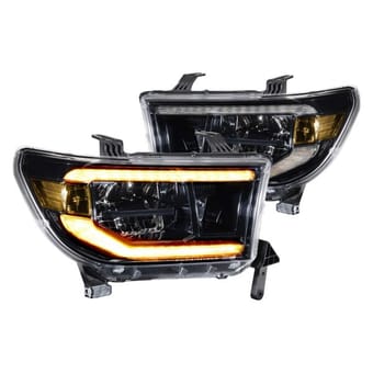 morimoto xb led headlights: toyota tundra (07-13) (pair / asm / amber drl) lf533-a-asm - image