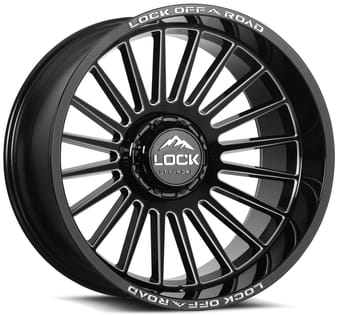 20x9 lock off-road extreme invasion gloss black milled 8x165/6.5 1mm - image