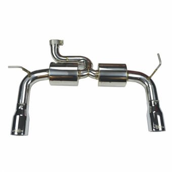 injen 07-18 jeep wrangler jk 3.6l/3.8l 63mm polished axle-back exhaust w/ 4in black tips ses5004p - image