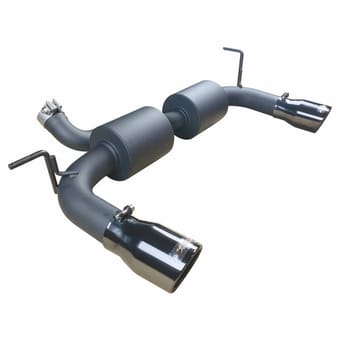 injen 07-17 jeep wrangler jk 3.6l/3.8l 63mm stealth black axle-back exhaust w/ 4in black tips ses5004blk - image