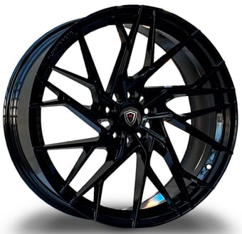20x8.5 marquee m1011 gloss black 5x112 35mm - image