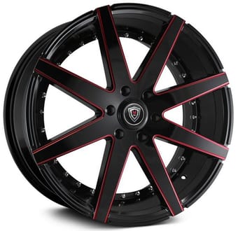 Marquee M3226B Gloss Black w/ Red Milled