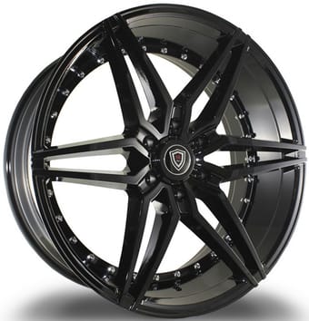 24x10 marquee m3259b gloss black 6x5.5/139.7 25mm - image
