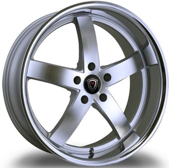 Marquee M5330B Silver Machined w/ Chrome Stainless Steel Lip