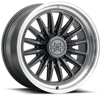 (clearance - no returns) 20x9 method race mr803 raised gloss titanium w/ machined lip (8-lug) 8x180 -12mm - image