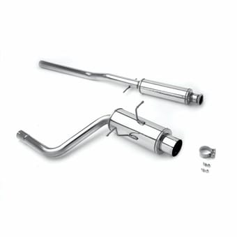 magnaflow mini cooper touring series 1.6l non-turbo stainless cat-back performance exhaust system 15741 - image
