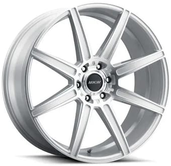 22x9.5 mkw m141 silver machined 6x135 30mm - image
