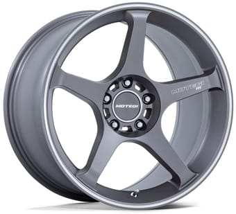 (clearance - no returns) 17x8.5 motegi mr159 gunzilla w/ machined lip stripe 5x4.5/114.3 45mm - image