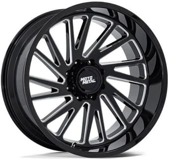 (clearance - no returns) 20x10 moto metal mo811 gloss black 5x5/127 -18mm - image