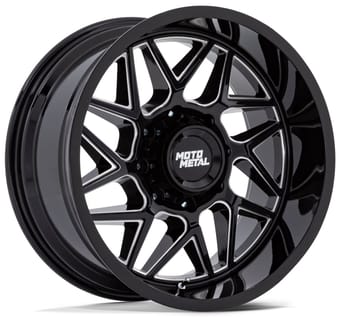 Moto Metal MO812 Turbine Gloss Black Milled