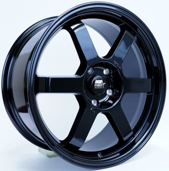18x9.5 mst flow formed time attack gloss black 5x4.5/114.3 38mm - image