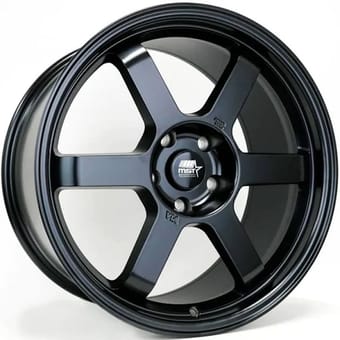18x9.5 mst flow formed time attack matte black 5x4.5/114.3 38mm - image