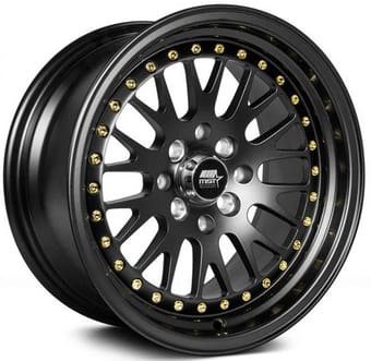 MST MT10 Matte Black w/ Gold Rivets